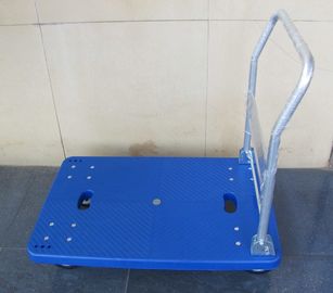 xe đẩy bằng nhựa có thể gập lại với màu xanh / xám, công suất 150kg