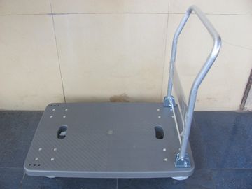 xe đẩy bằng nhựa có thể gập lại với màu xanh / xám, công suất 150kg